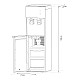 Dozator de apa de podea cu compresor Samus WDSF-253CW, Putere incalzire apa 500 W, Putere racire apa 85 W, Bidon 11/19 L, Incarcare frontala, Siguranta copii, Alb