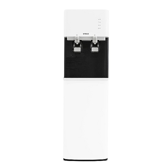 Dozator de apa de podea cu compresor Samus WDSF-253CW, Putere incalzire apa 500 W, Putere racire apa 85 W, Bidon 11/19 L, Incarcare frontala, Siguranta copii, Alb