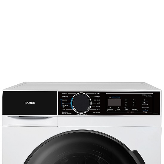 Masina de spalat rufe Samus WSADI-7123, Capacitate 7 kg (rufe uscate) motor INVERTER afiaj electronic 15 programe max. 1400 rot/min. clasa energetica A