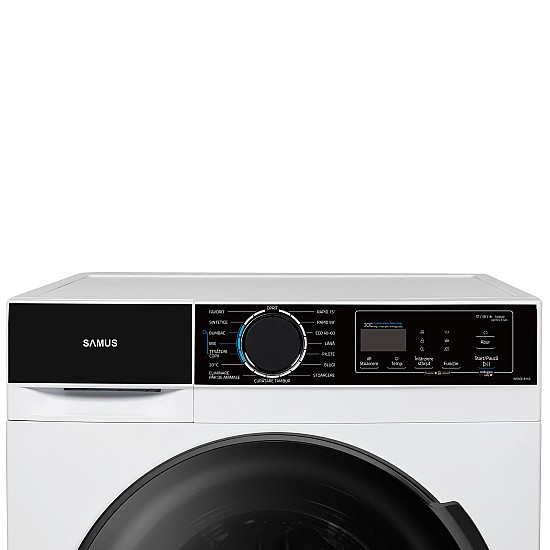 Masina de spalat rufe Samus WSADI-8143 Capacitate 8 kg, Motor INVERTER, Afiaj electronic,15 programe, 1400 rot/min., Clasa energetica A