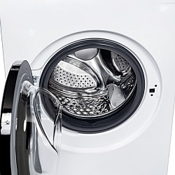 Masina de spalat rufe Samus WSADI-10143, 10 kg, 15 programe, 1400 rotatii, Clasa energetica A, Motor inverter, Afisaj electronic, Alb/Negru