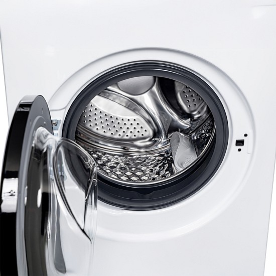 Masina de spalat rufe Samus WSADI-10143, 10 kg, 15 programe, 1400 rotatii, Clasa energetica A, Motor inverter, Afisaj electronic, Alb/Negru