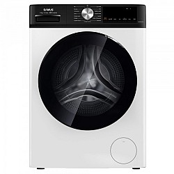 Masina de spalat rufe Samus WSDMI-80142, 8 kg, Motor inverter, 16 programe, 1400 rotatii, Clasa energetica A, Program special M-Smart, Adaugare de rufe in timpul spalarii, Blocare acces copii, Alb