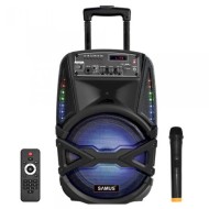 Boxa Portabila Samus KARAOKE 8, Bluetooth, FM Radio, Intrare Aux/USB/TF Card Negru