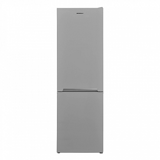 Combină frigorifică Heinner HCNF-V291SE++, No Frost Multicooling, 294 l, Clasa E, Freezer Shield, H 186 cm, Argintiu
