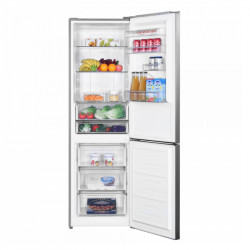 Combina Frigorifica Albatros CNFX495E, 347 L, Full No Frost, Clasa energetica E, Termostat reglabil, 3 sertare congelator, H 195 cm, Inox/ Argintiu