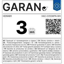 Aparat de aer conditionat HEINNER 12000 BTU Wi-Fi, Clasa A++, Functie incalzire, Functie ECO, Follow me, R32, HAC-CO12WFN-WH, Alb