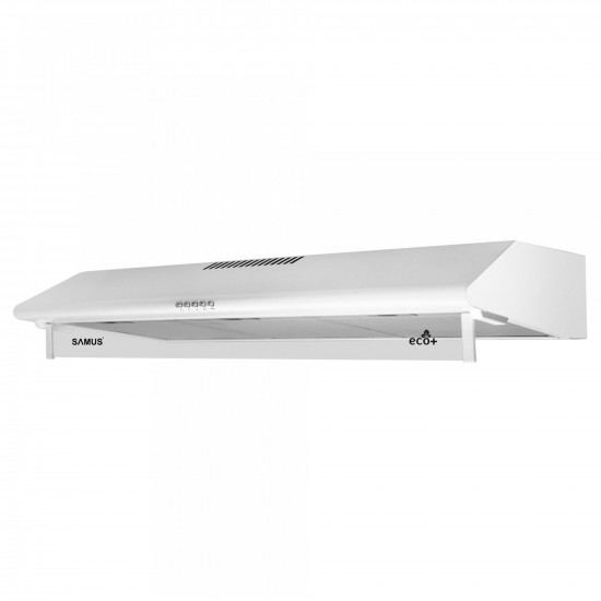 Hota clasica Samus SM92A Eco+, 380 mc/h, 2 motoare, 94 W, latime 90 cm, tehnologie Eco+, alba