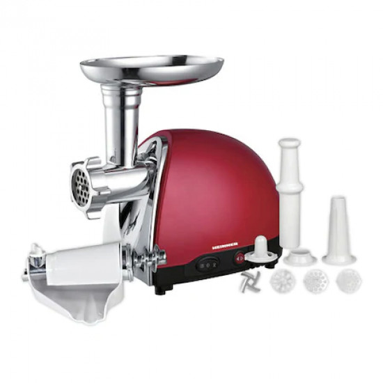 Masina de tocat carne Heinner MG1500TA-red, 1600W, 1.2 Kg/min, Rosu