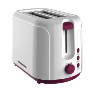 Prajitor de Paine Heinner Charm, 750W, 6 setari, Alb/Visiniu