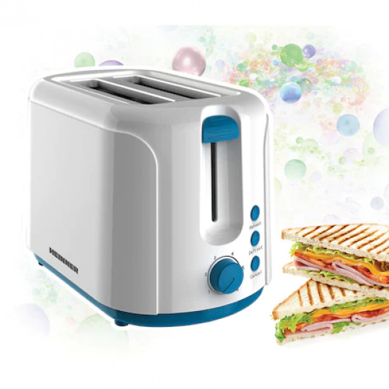 Prajitor de Paine Heinner Charm, 750W, 6 setari, Alb/Albastru