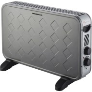 Convector electric Heinner HCVH-Y2000TSL, 2000 W, termostat reglabil, ventilator Turbo, protectie supraincalzire, gri