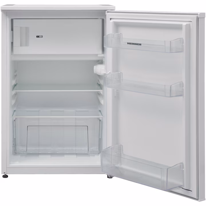Frigider cu o usa Heinner HF-V122E++, 122 l, Clasa E, Iluminare LED, Control mecanic, H 83.8 cm, Alb