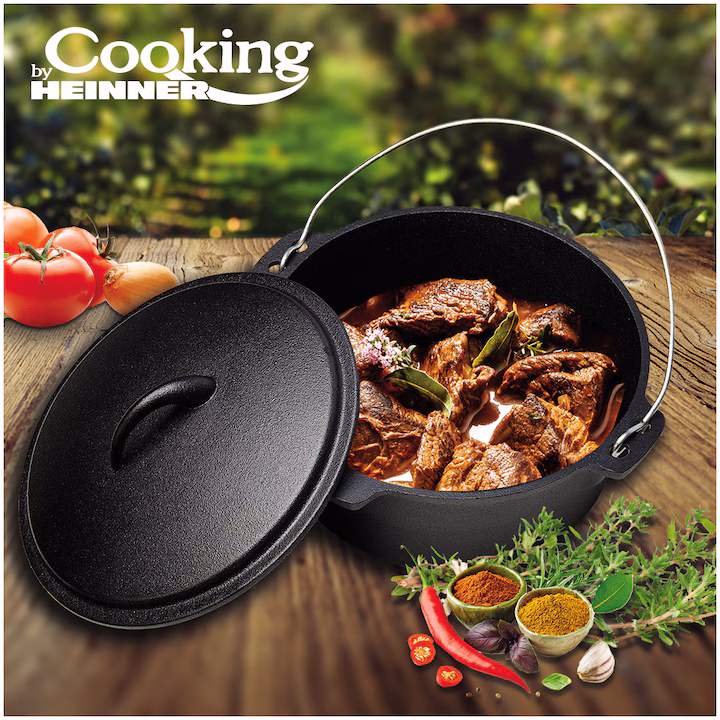 Ceaun si capac Cooking by Heinner, fonta pura, 25x10 cm, 3.5 L