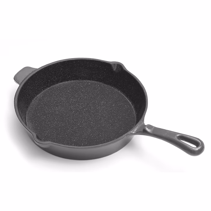 Tigaie Cooking by Heinner Marble Grey, fonta emailata, 26x5 cm